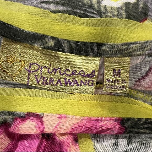 Vera Wang Tropical Floral print Sleeveless asymmetrical Dress Size extra small - Picture 11 of 15